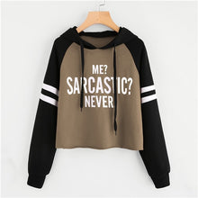 Load image into Gallery viewer, Drawstring Colorblock Letter Varsity Striped Raglan Sweatshirt 2019